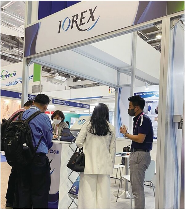 ㈜이오렉스는 배관 부식 억제장치인 ‘이오렉스(IOREX)’ 홍보를 위해 지난 4월 17〜21일 싱가포르 마리나 베이 샌즈 컨벤션센터에서 열린 ‘싱가포르 국제물주간(SIWW 2022)’에 참가했다.