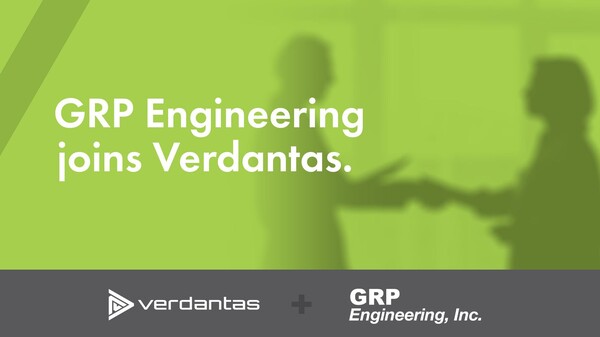 환경 컨설팅 및 지속가능한 엔지니어링 전문 사모펀드 지원 기업인 버던터스(Verdantas)는 12월 13일(현지시각) GRP 엔지니어링(GRP Engineering Inc.)를 인수했다고 발표했다. [사진제공 = Verdantas]