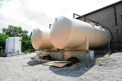 인디애나주 포트빌 소재 수처리장은 콘크리트 홀딩 탱크에 내장된 강철 보강재를 부식으로부터 보호하기 위해 PENETRON ADMIX SB 시공을 했다 [사진출처 = Penetron]