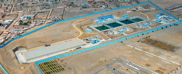 스페인의 글로벌 물기업인 악시오나(ACCIONA)는 페루의 수도인 리마 벤타닐라(Ventanilla) 지역에 위치한 파차쿠텍 하수처리장(WWTP, 사진) 건설을 완료하고 가동에 들어갔다. [사진출처(Photo source) = 악시오나(ACCIONA)]