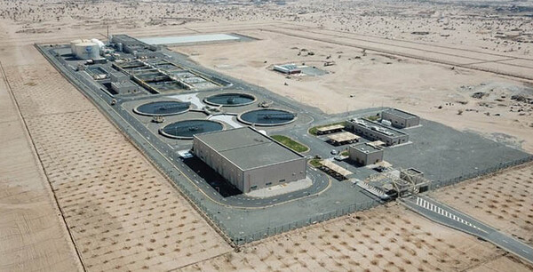 Ϸ ó 뷮 20   ϼó Ʈ(Al Haer Independent Sewage Treatment Plant Project)Ǽ ǽÿ, GS̴ϸ  4 ҽþ ߴ.    ϼó . [ó(Photo source) =   (SWPC)]