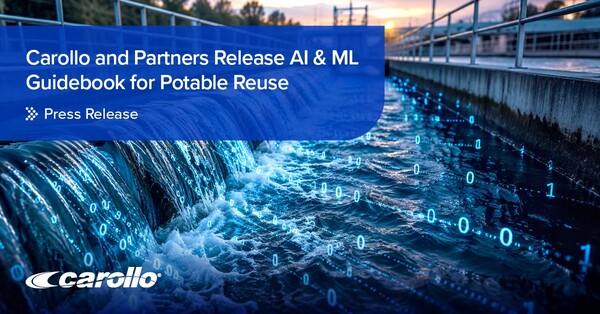���ļ� ���̿��� ���� AI �� �ӽŷ��� �ȳ���(AI & Machine Learning Guidebook for Potable Reuse)���� � ȿ���� ���, �ǻ���� ����, ó�� ���� ������ ������ �Ǵ� AI �� ML ������ ���� �� ���������� ���� �������� ��ħ�� �����Ѵ�. [������ó(Photo source) = ĳ�ѷ� �����Ͼ(Carollo Engineers)]