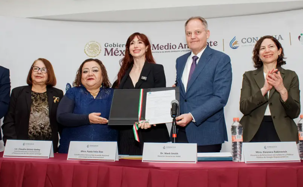 �߽��� �������ڿ�����ȸ(CONAGUA)�� ����������������(IWMI)�� �ΰ�����(AI)�� �������� �����͸� Ȱ���� �߽����� ���Ⱥ��� ���� ȸ������ ��ȭ�Ѵ�. [������ó(Photo Source) = IWMI]